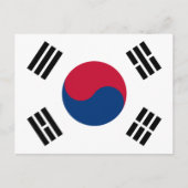 Vlag van Zuid-Korea Briefkaart (Voorkant)