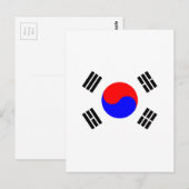 Vlag van Zuid-Korea Briefkaart (Voorkant / Achterkant)