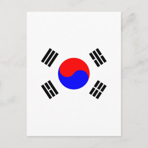 Vlag van Zuid-Korea Briefkaart