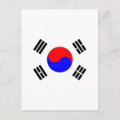 Vlag van Zuid-Korea Briefkaart (Voorkant)
