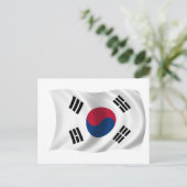 Vlag van Zuid-Korea Briefkaart (Staand voorkant)