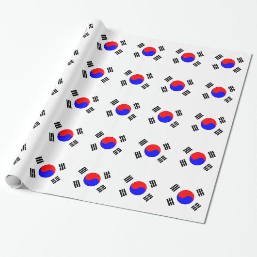 Vlag van Zuid-Korea Cadeaupapier (Uitgerold)