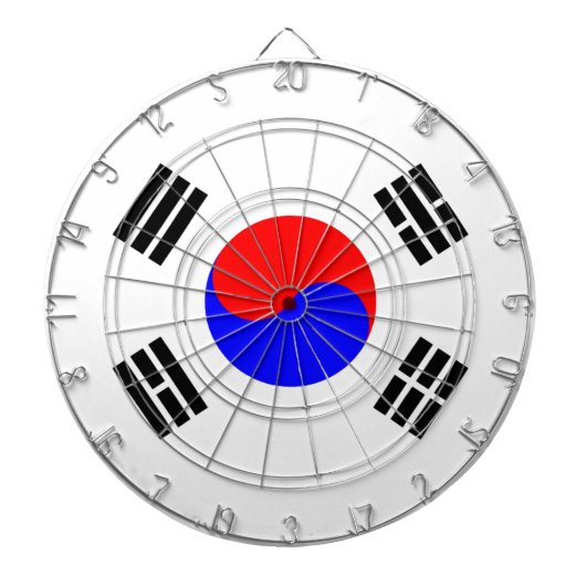Vlag van Zuid-Korea Dartbord (Voorkant)