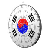Vlag van Zuid-Korea Dartbord (Voorkant Rechts)