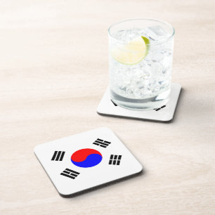Vlag van Zuid-Korea Drankjes Onderzetter