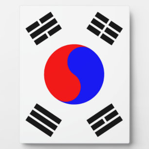 Vlag van Zuid-Korea Fotoplaat