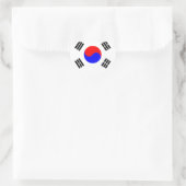 Vlag van Zuid-Korea Hart Sticker (Tas)
