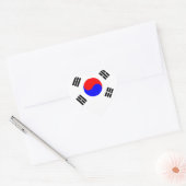 Vlag van Zuid-Korea Hart Sticker (Envelop)