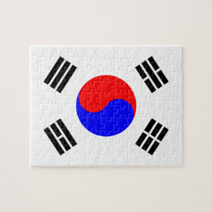 Vlag van Zuid-Korea Legpuzzel