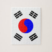 Vlag van Zuid-Korea Legpuzzel (Verticaal)