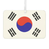 Vlag van Zuid-Korea Luchtverfrisser (Achterkant)