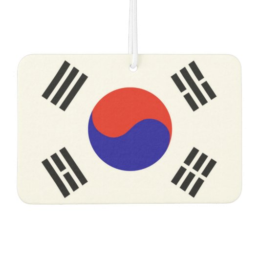 Vlag van Zuid-Korea Luchtverfrisser (Voorkant)