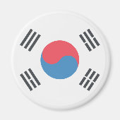 Vlag van Zuid-Korea Magneet (Voorkant)