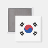 Vlag van Zuid-Korea Magneet (Voorkant / Achterkant)