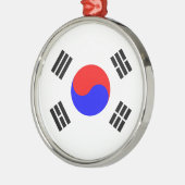 Vlag van Zuid-Korea Metalen Ornament (Links)