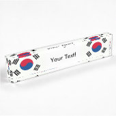 Vlag van Zuid-Korea Naambordje