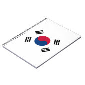 Vlag van Zuid-Korea Notitieboek (Linkerzijde)