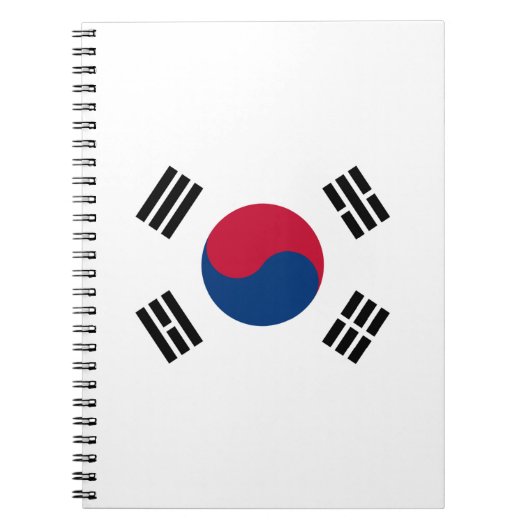Vlag van Zuid-Korea Notitieboek (Voorkant)