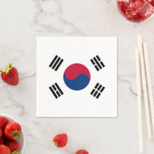 Vlag van Zuid-Korea Paper Napkins Servetten (Insitu)