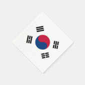 Vlag van Zuid-Korea Paper Napkins Servetten (Hoek)