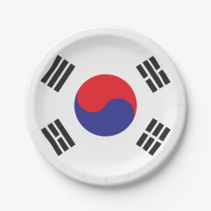 Vlag van Zuid-Korea Papieren Bordje