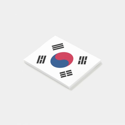 Vlag van Zuid-Korea Post-it® Notes (Schuin)
