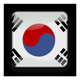 Vlag van Zuid-Korea Poster