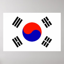 Vlag van Zuid-Korea Poster