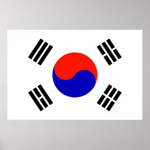 Vlag van Zuid-Korea Poster