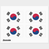 Vlag van Zuid-Korea Rechthoekige Sticker (Vel)