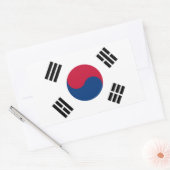 Vlag van Zuid-Korea Rechthoekige Sticker (Envelop)