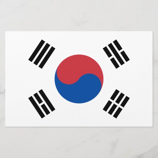 Vlag van Zuid-Korea (ROK) Briefpapier (Voorkant)