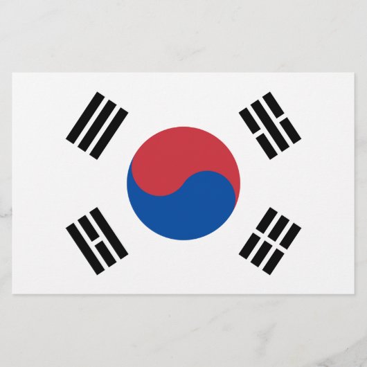 Vlag van Zuid-Korea (ROK) Briefpapier (Voorkant)
