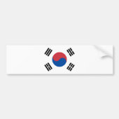 Vlag van Zuid-Korea (ROK) Bumpersticker (Voorkant)