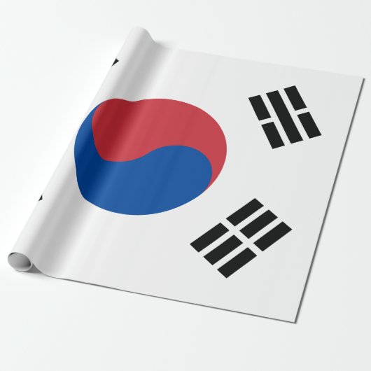 Vlag van Zuid-Korea (ROK) Cadeaupapier (Uitgerold)