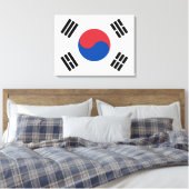 Vlag van Zuid-Korea (ROK) Canvas Afdruk (Insitu (Slaapkamer))
