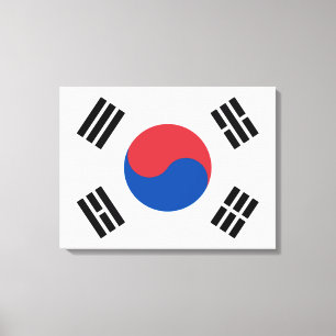Vlag van Zuid-Korea (ROK) Canvas Afdruk