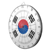 Vlag van Zuid-Korea (ROK) Dartbord (Voorkant Rechts)