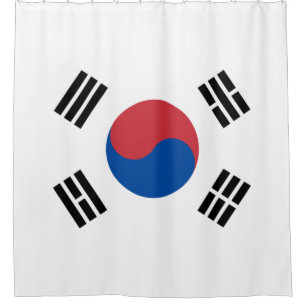 Vlag van Zuid-Korea (ROK) Douchegordijn