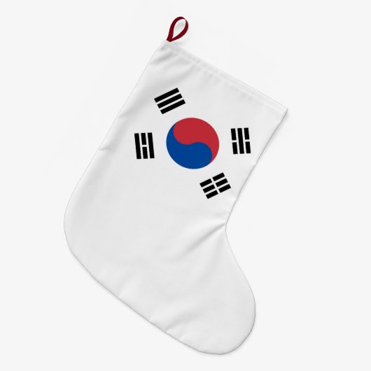 Vlag van Zuid-Korea (ROK) Grote Kerstsok (Voorkant (Hangend))