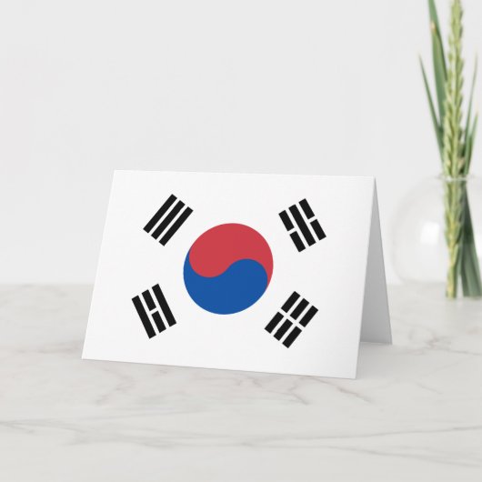 Vlag van Zuid-Korea (ROK) Kaart (Voorkant)