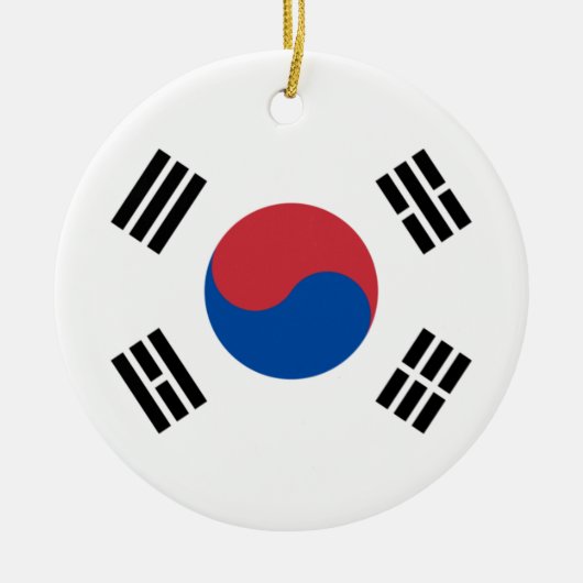 Vlag van Zuid-Korea (ROK) Keramisch Ornament (Voorkant)