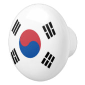 Vlag van Zuid-Korea (ROK) Keramische Knop (Rechts)