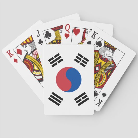 Vlag van Zuid-Korea (ROK) Pokerkaarten (Achterkant)