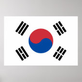 Vlag van Zuid-Korea (ROK) Poster (Voorkant)