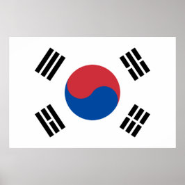 Vlag van Zuid-Korea (ROK) Poster
