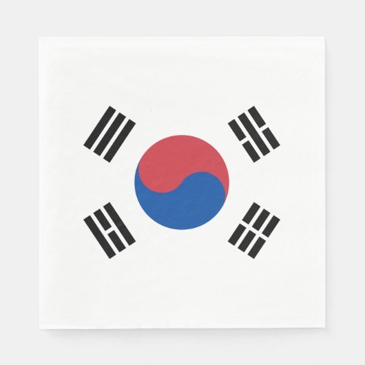 Vlag van Zuid-Korea (ROK) Servet (Voorkant)