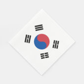 Vlag van Zuid-Korea (ROK) Servet (Hoek)