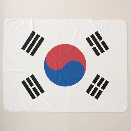 Vlag van Zuid-Korea (ROK) Sherpa Deken (Voorkant (horizontaal))