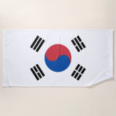 Vlag van Zuid-Korea (ROK) Strandlaken (Voorkant)